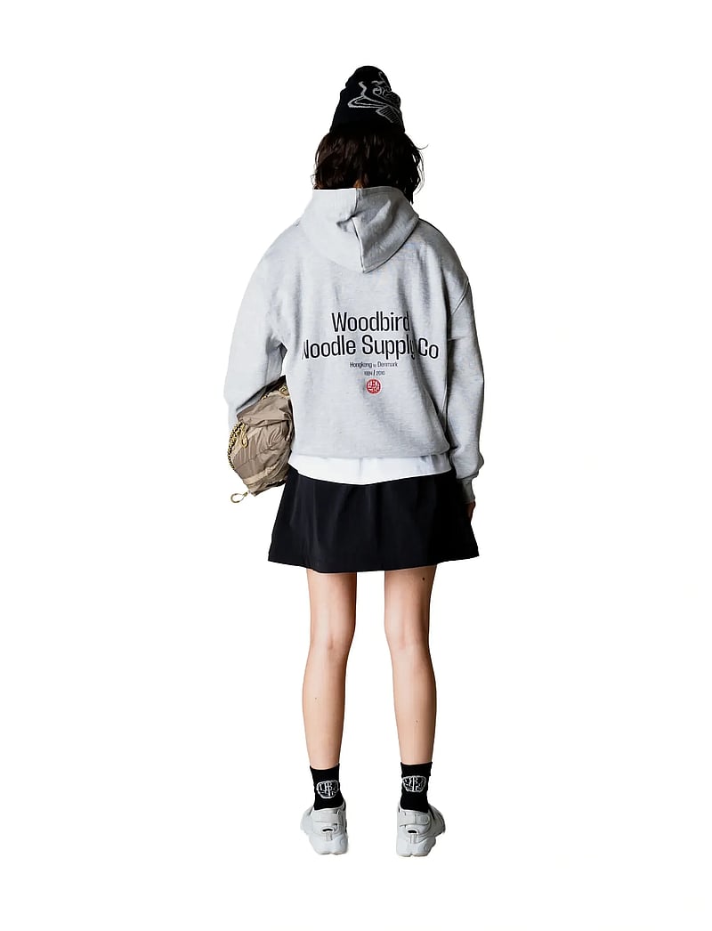 Woodbird - WBHarper Supply Hoodie - hoodies - light grey melange - 4