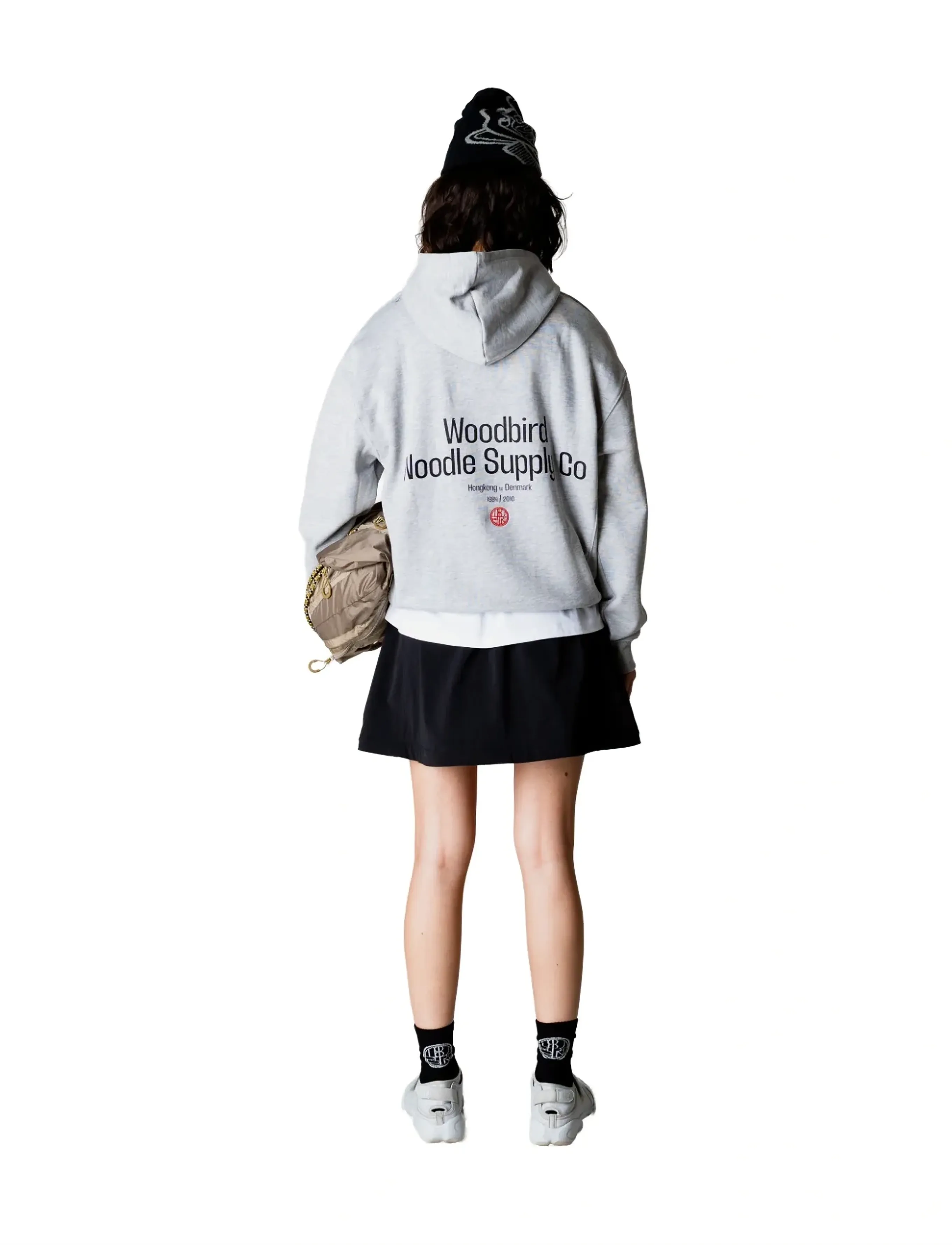 Woodbird - WBHarper Supply Hoodie - hættetrøjer - light grey melange - 4