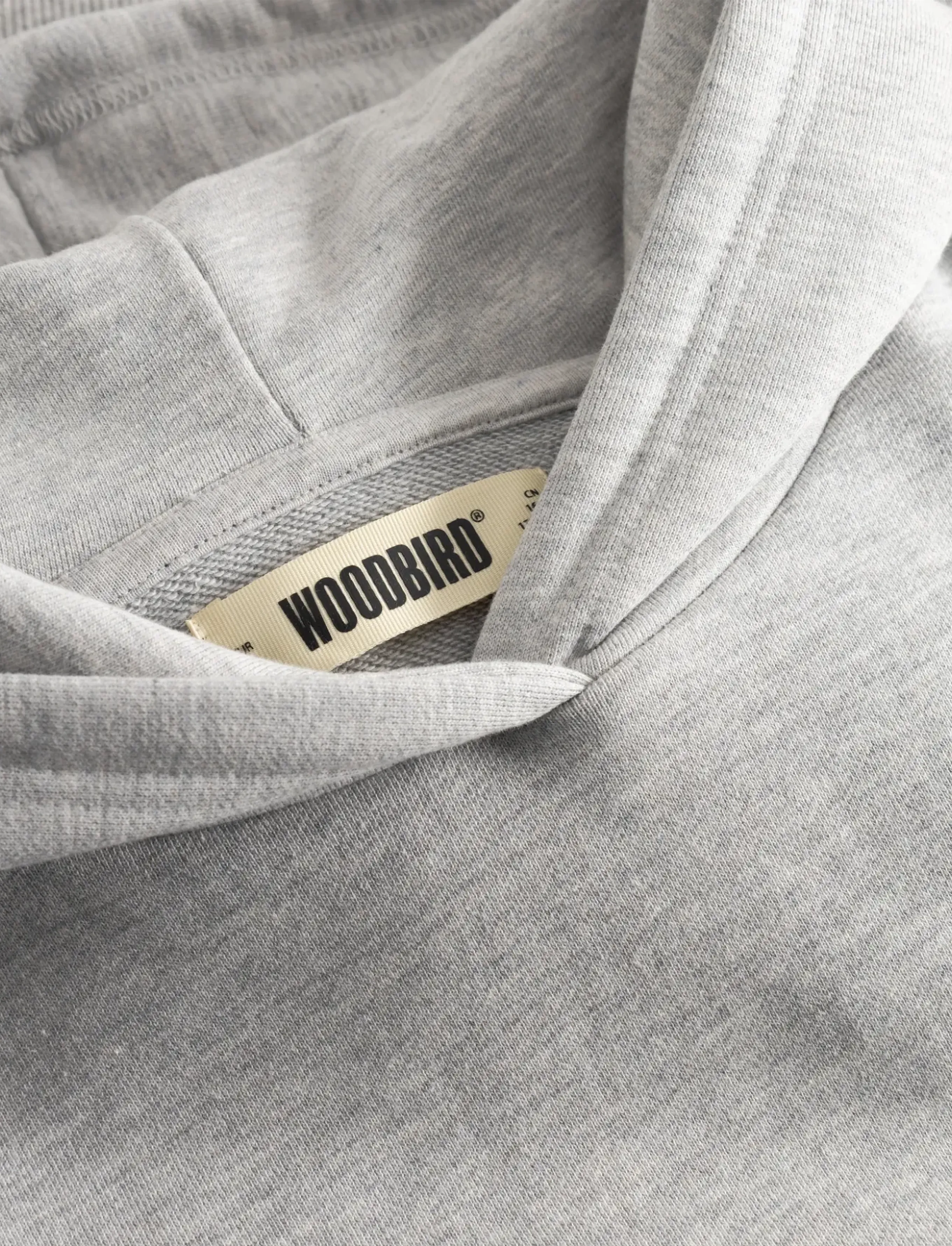 Woodbird - WBHarper Supply Hoodie - hættetrøjer - light grey melange - 5
