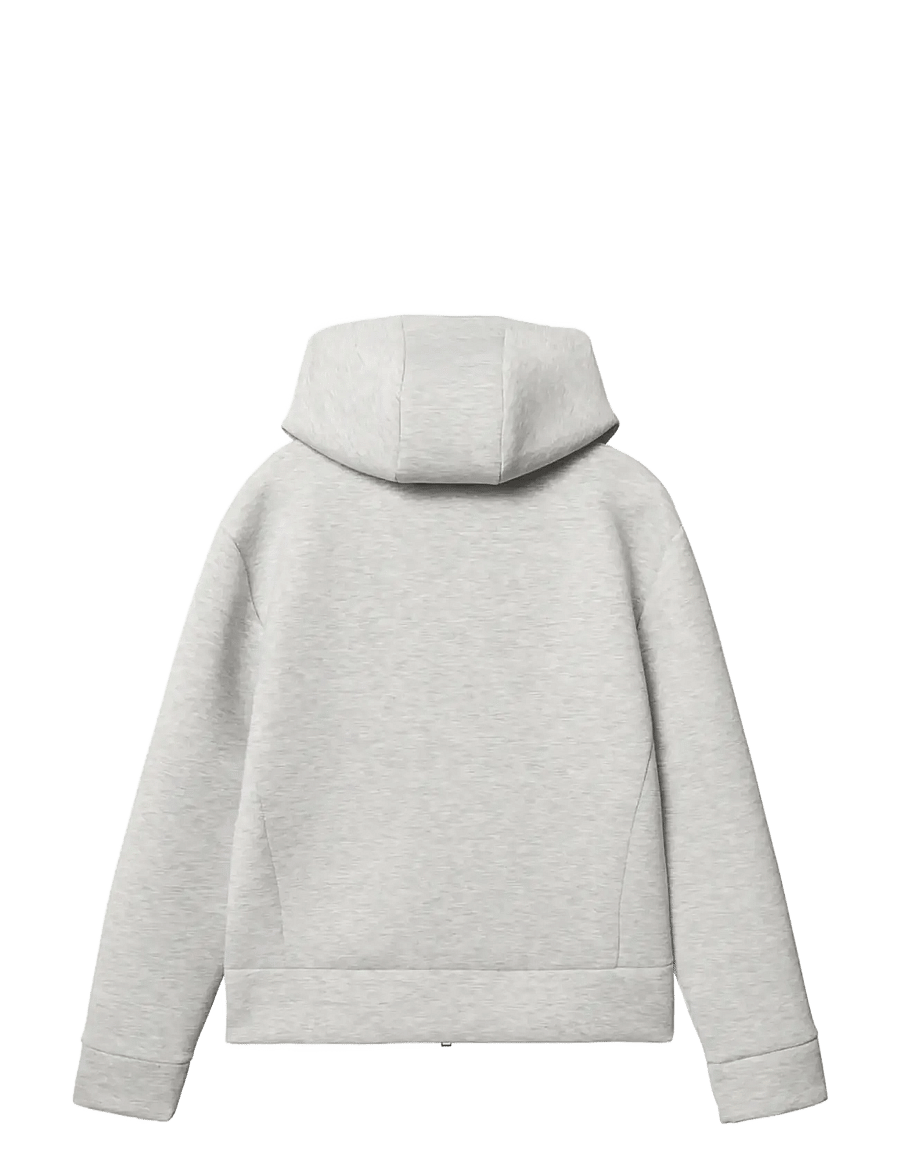Woodbird - WBWuji Scuba Zip Hoodie - hoodies - light grey melange - 2