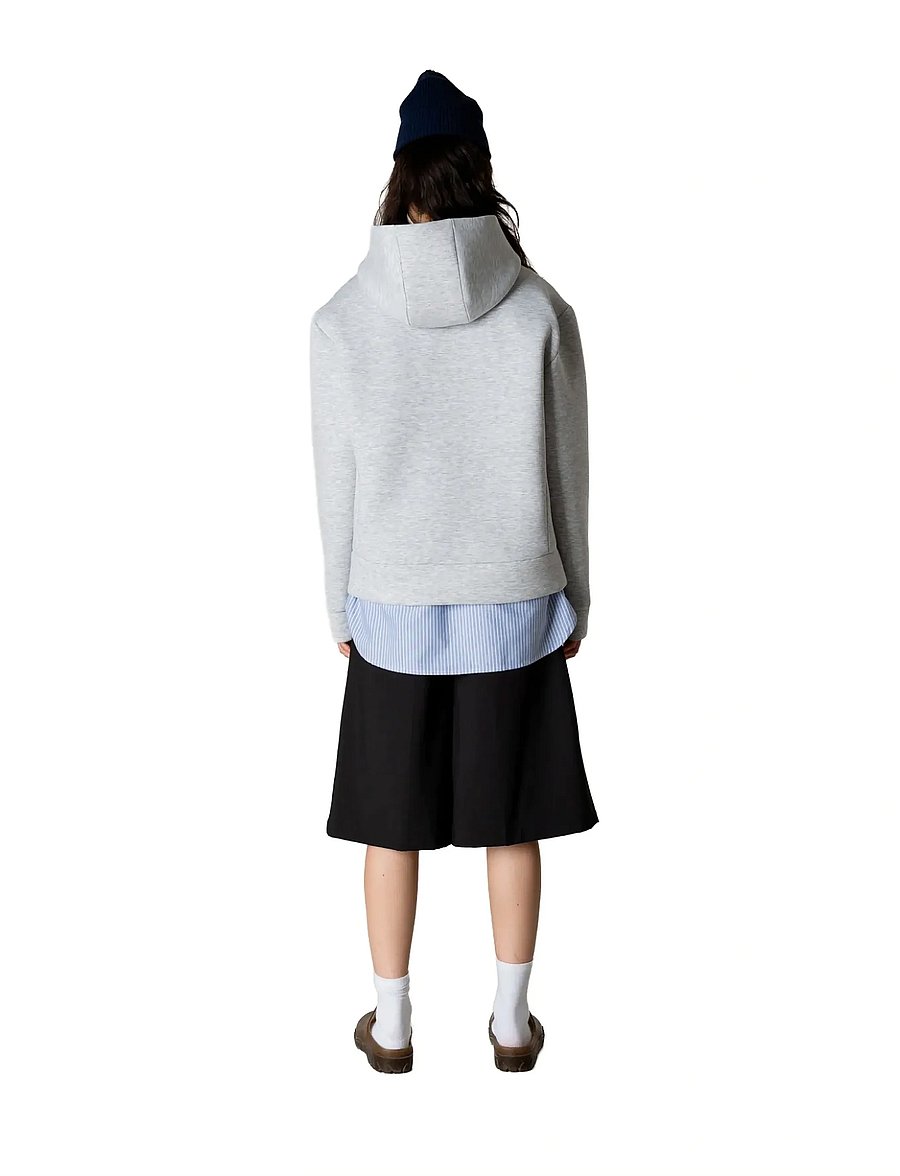 Woodbird - WBWuji Scuba Zip Hoodie - hoodies - light grey melange - 4