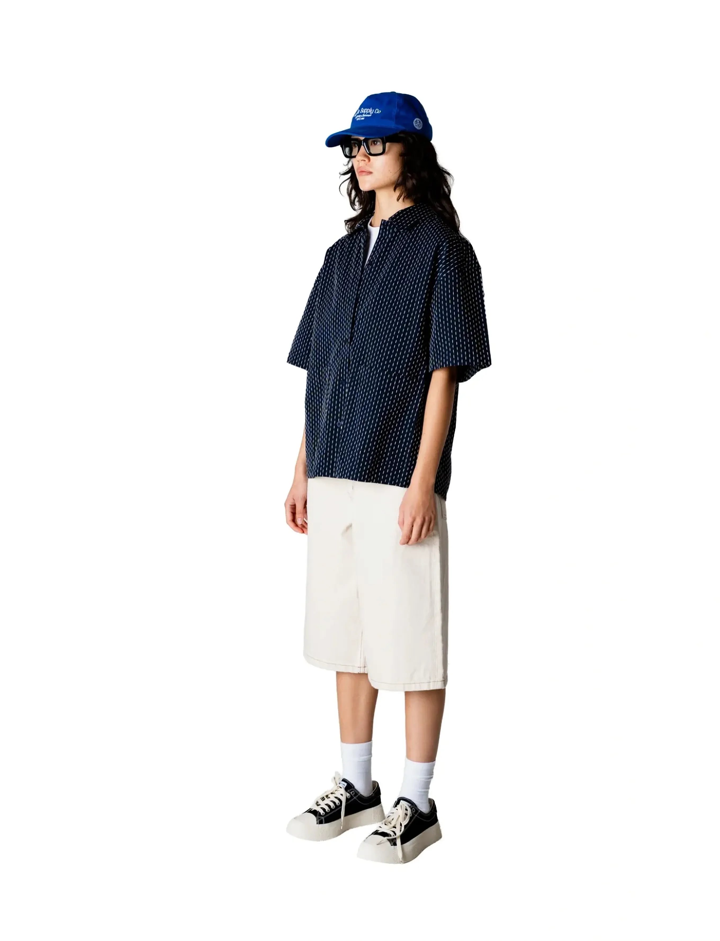 Woodbird - WBLuna Shiko Shirt - kortærmede skjorter - dark navy - 3