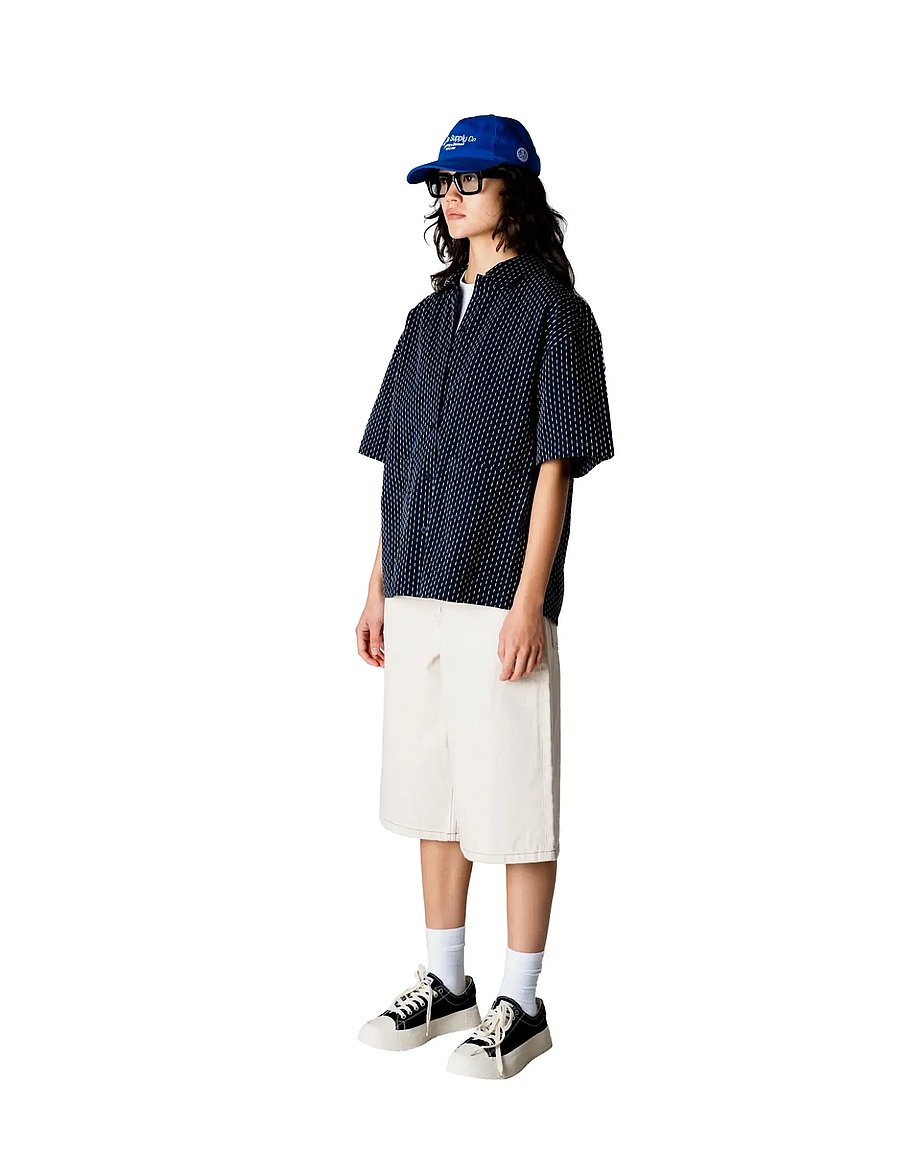Woodbird - WBLuna Shiko Shirt - marškiniai trumpomis rankovėmis - dark navy - 3