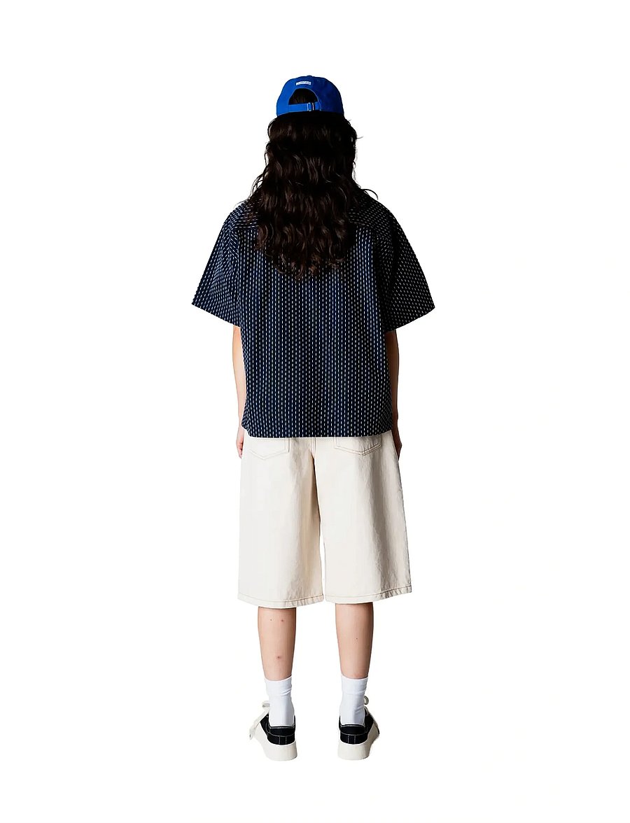 Woodbird - WBLuna Shiko Shirt - marškiniai trumpomis rankovėmis - dark navy - 4