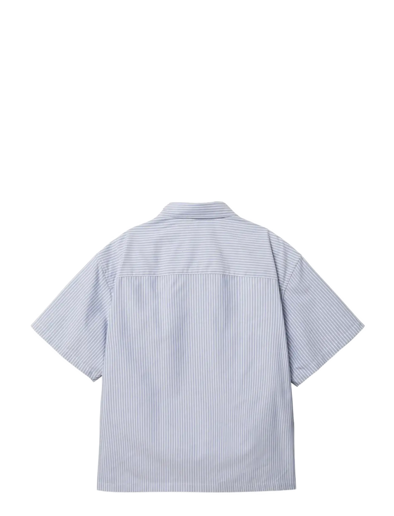Woodbird - WBLuna Ox Flower Shirt - kortærmede skjorter - blue stripe - 2