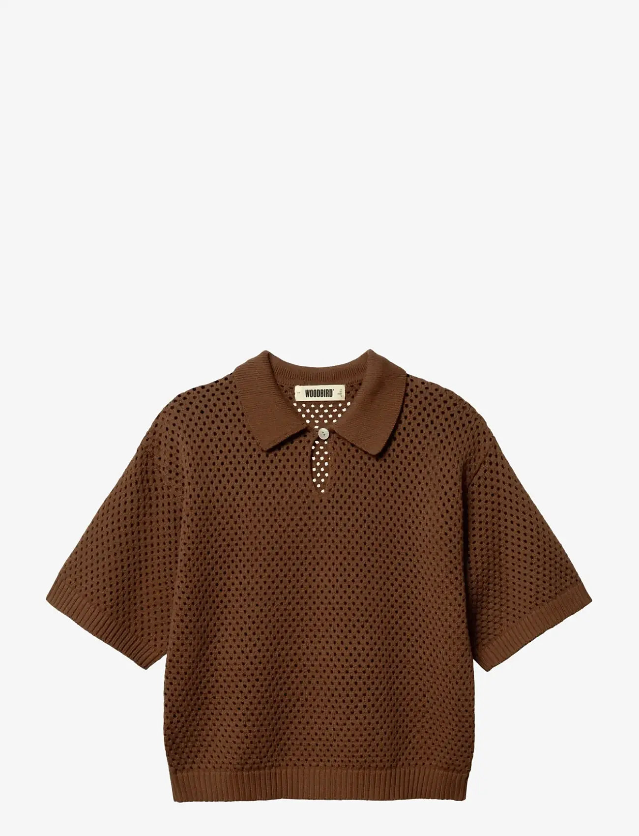 Woodbird - WBDashy Crade Polo - poloshirts - mid brown - 0