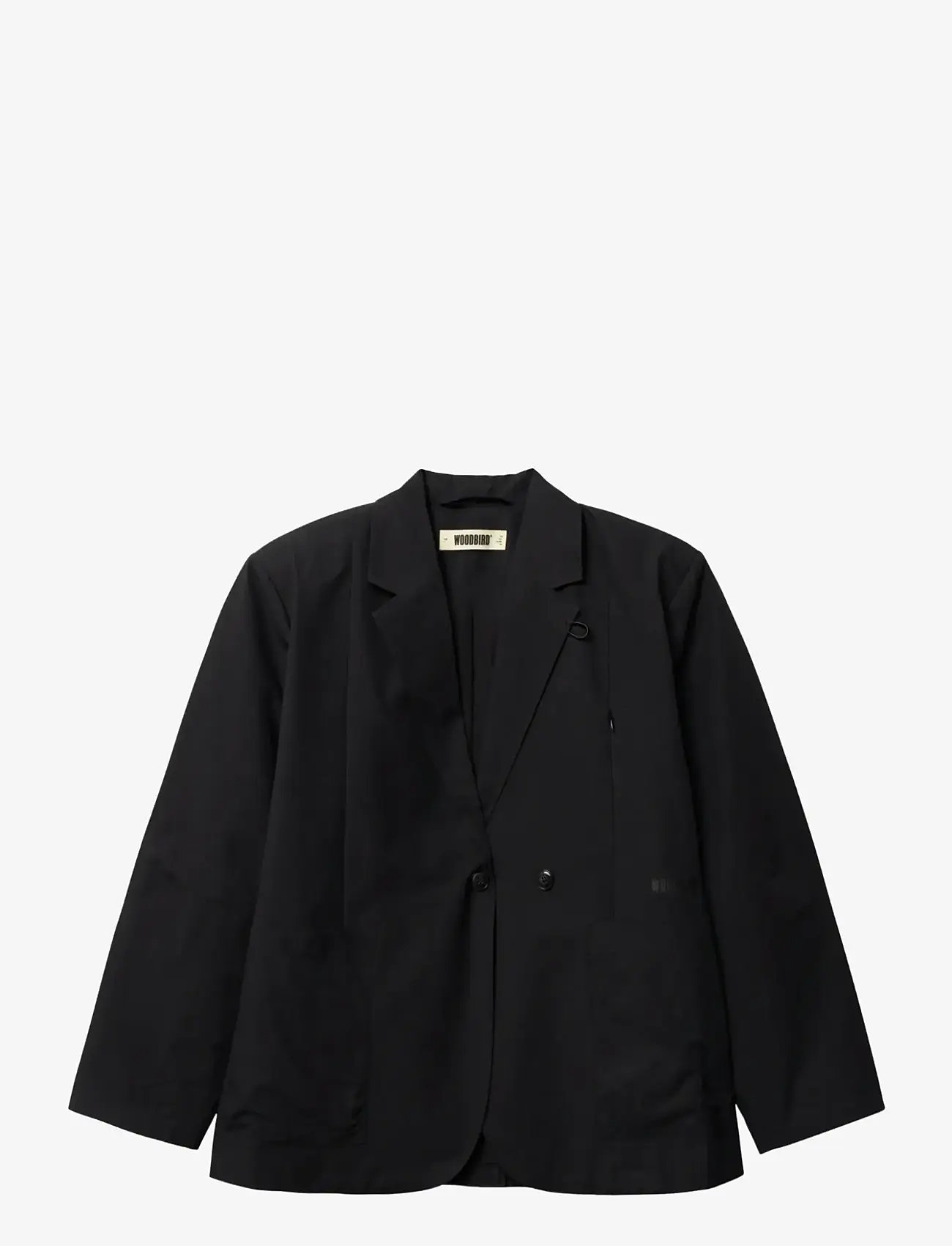 Woodbird - WBGing Paper Blazer Jacket - einreihige blazer - black - 1