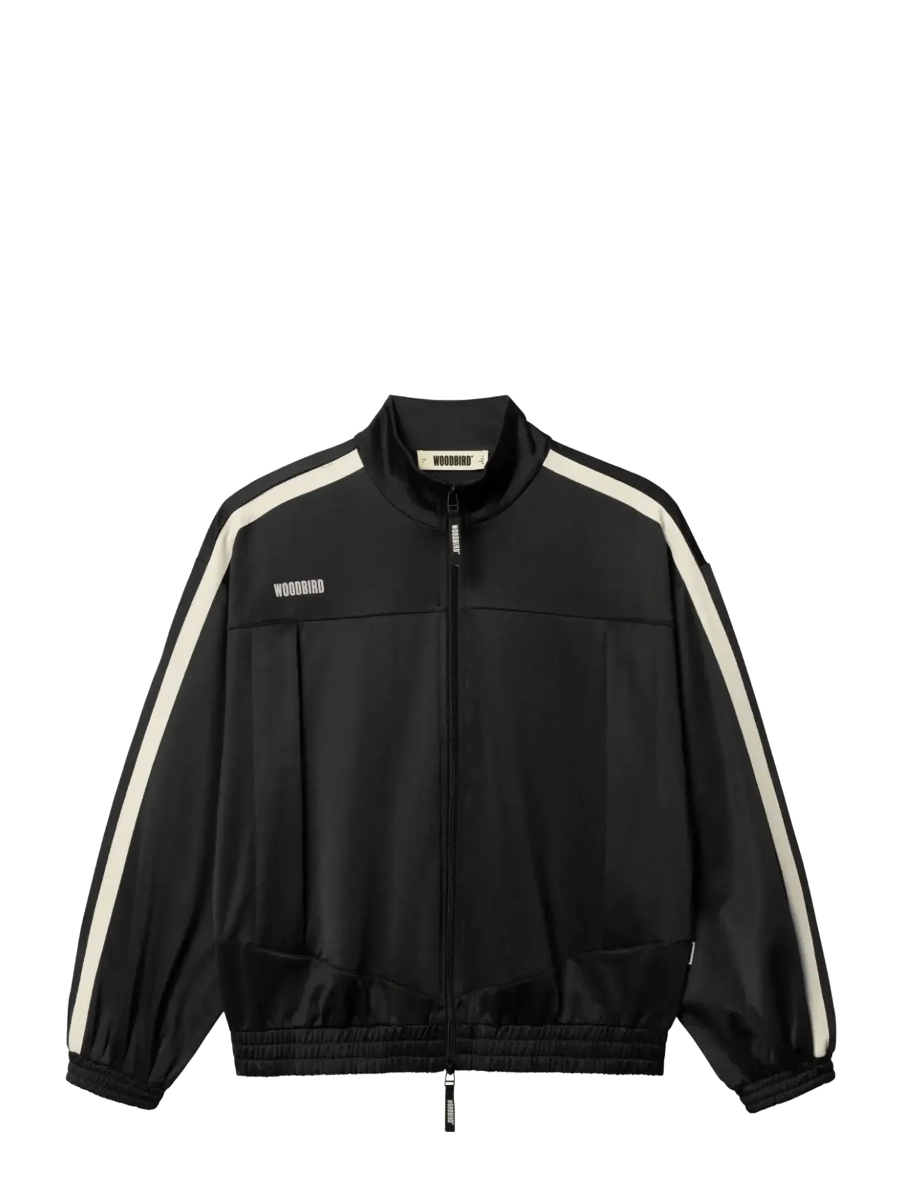 Woodbird WBPoke Track Jacket - Mid layer jackets - BLACK / black