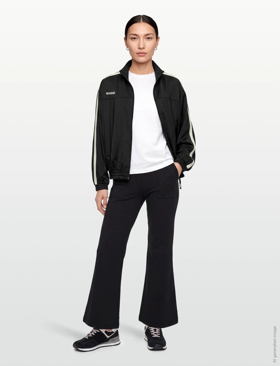 Woodbird - WBPoke Track Jacket - frühlingsjacken - black - 0