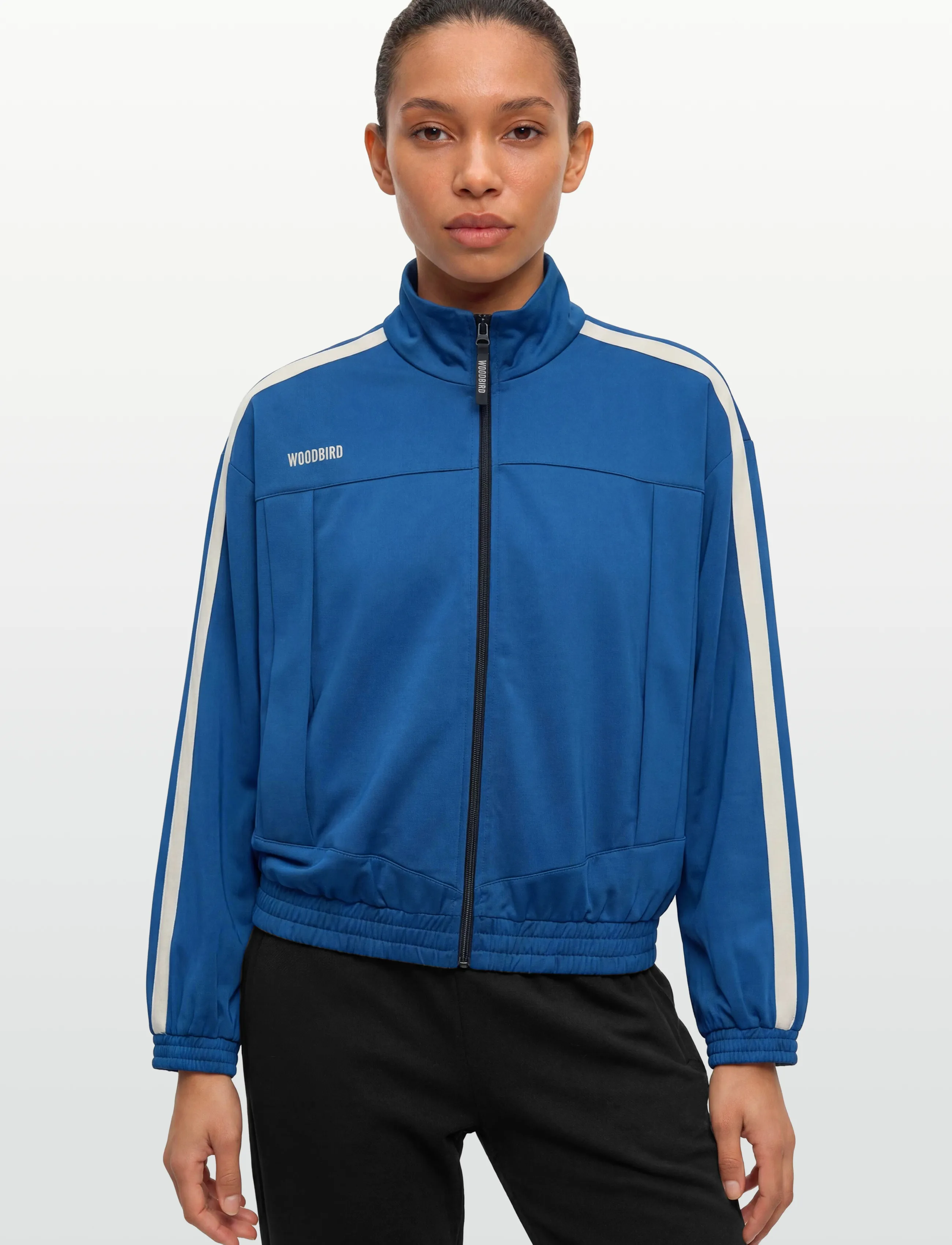 Woodbird - WBPoke Track Jacket - fleece & mellanlager - cobalt blue - 3