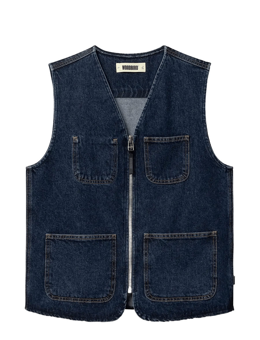 Woodbird - WBRachel 90's Denim Vest - denim-westen - dark blue - 1