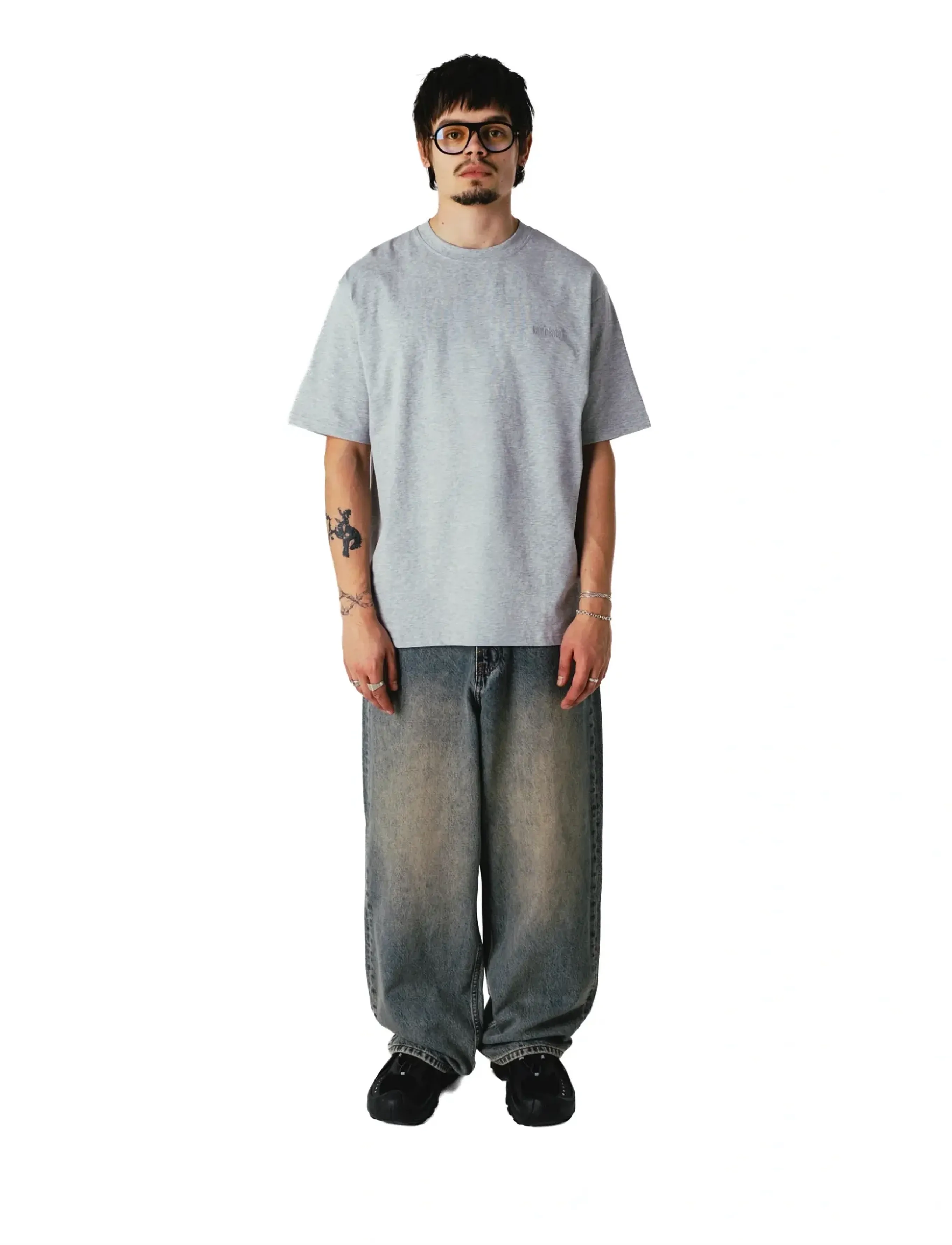 Woodbird WBYuto Aged Jeans - Loose jeans - DARK BLUE / blue