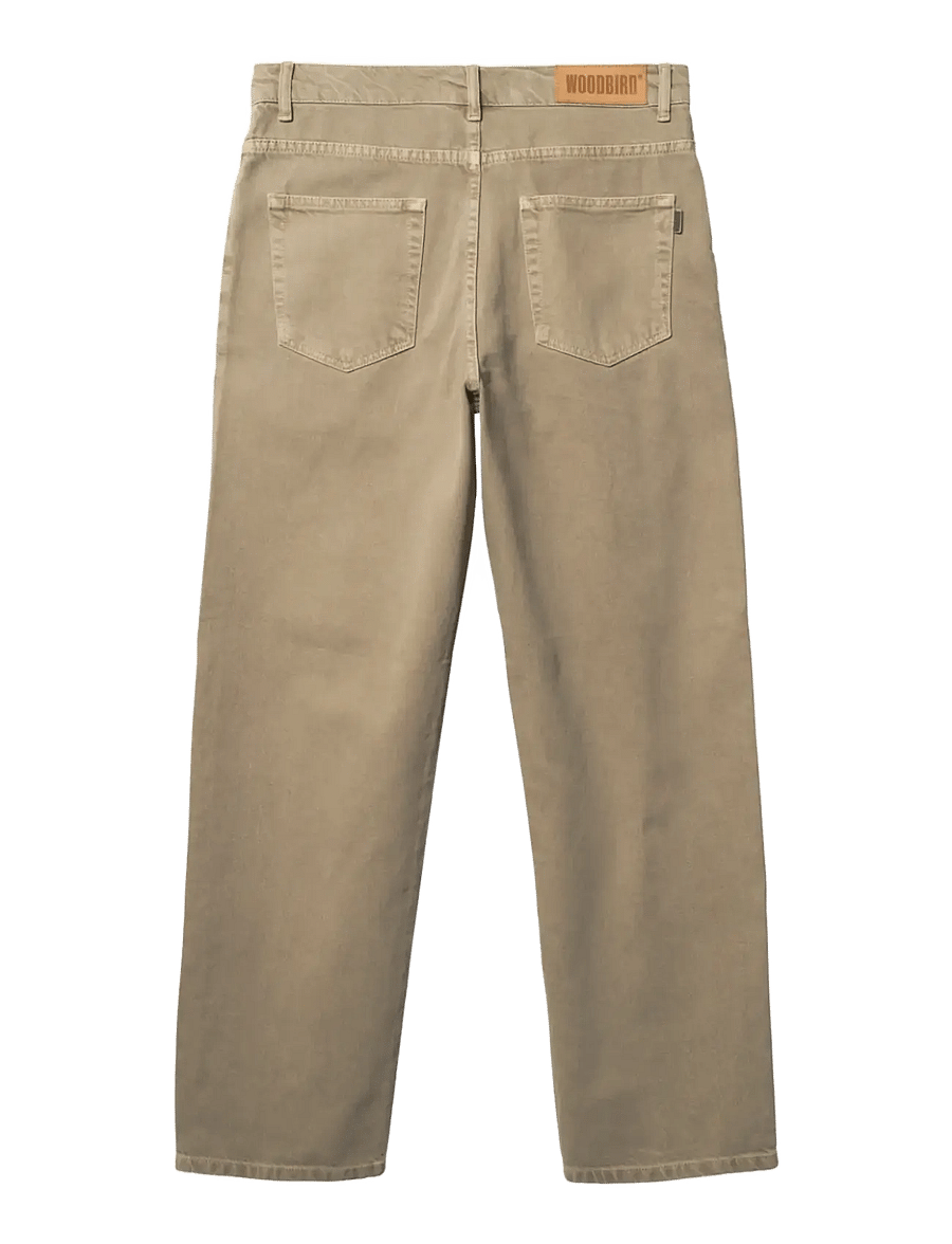 Woodbird - WBLeroy Base Jeans - alt kitsenevad teksad - sand - 2
