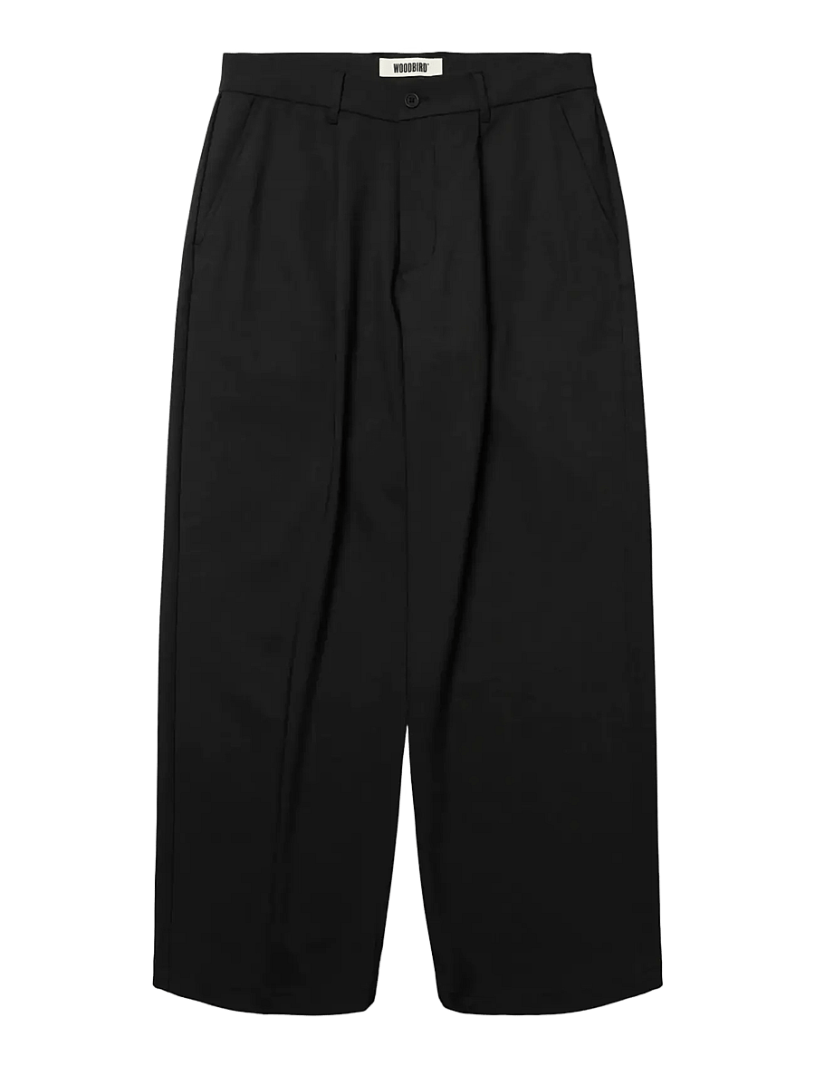 Woodbird - WBBin Guan Pants - anzugshosen - black - 1