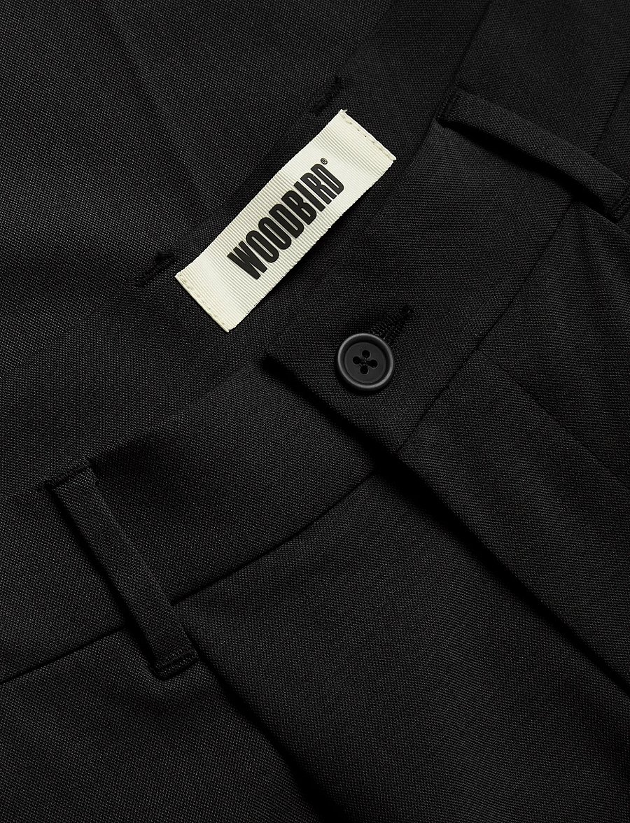 Woodbird - WBBin Guan Pants - anzugshosen - black - 5