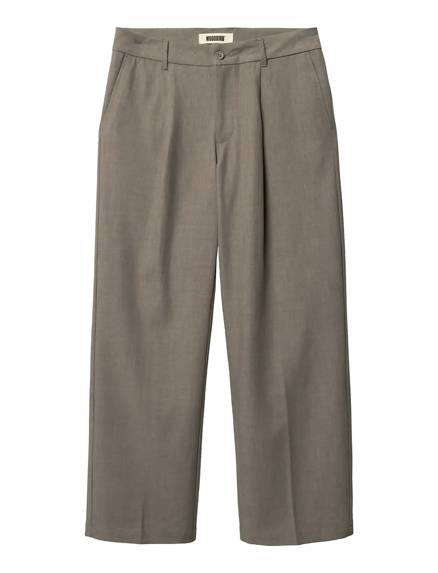 Woodbird - WBBin Guan Pants - anzugshosen - sand melange - 1