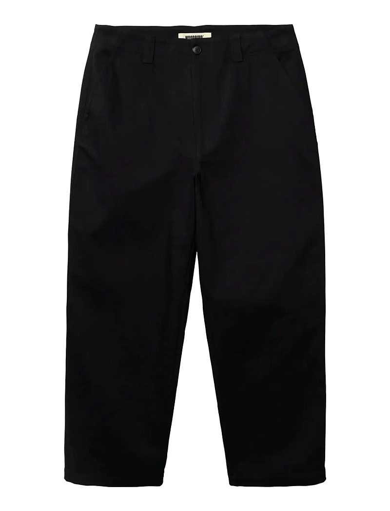 Woodbird - WBWu Chino Pants - casual byxor - black - 0
