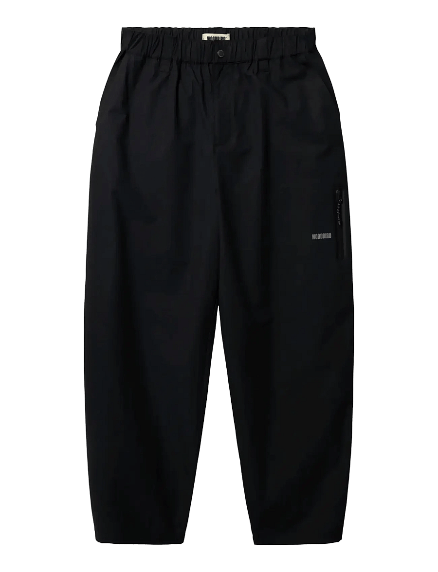 Woodbird - WBNoul Paper Pants - casual bukser - black - 1