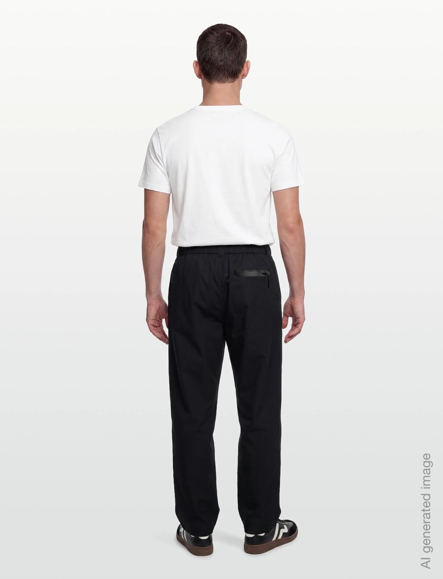 Woodbird - WBNoul Paper Pants - casual bukser - black - 4