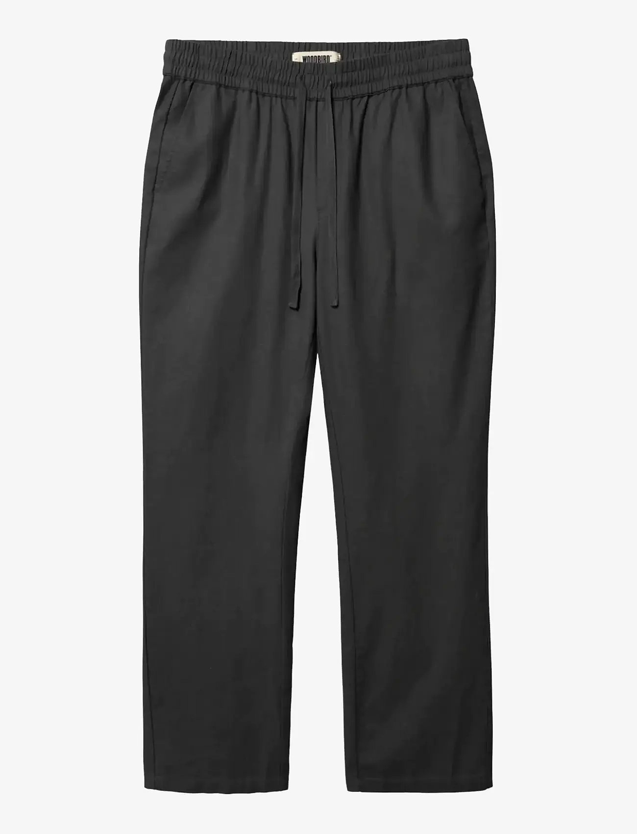 Woodbird - WBEik Linen Pant - hørbukser - black - 0