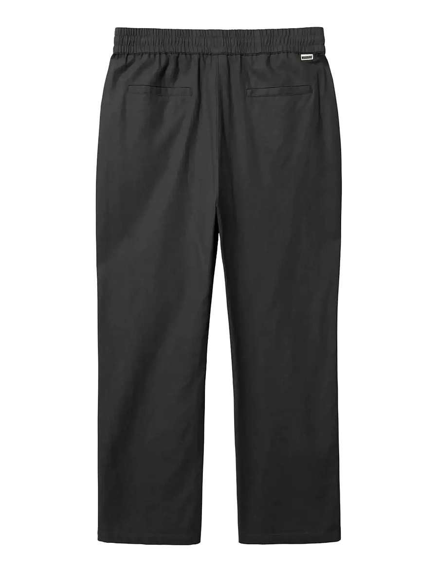 Woodbird - WBEik Linen Pant - linnebyxor - black - 2