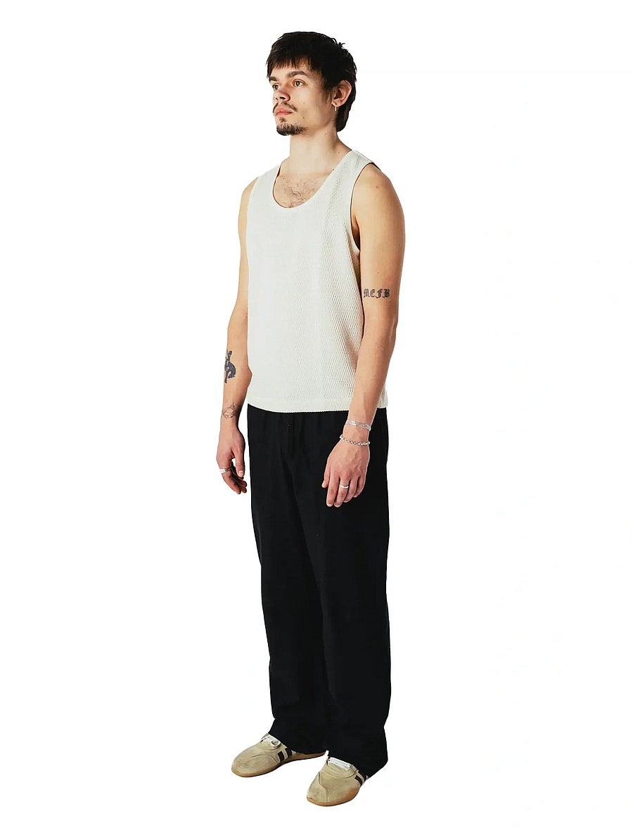 Woodbird - WBEik Linen Pant - linnebyxor - black - 3