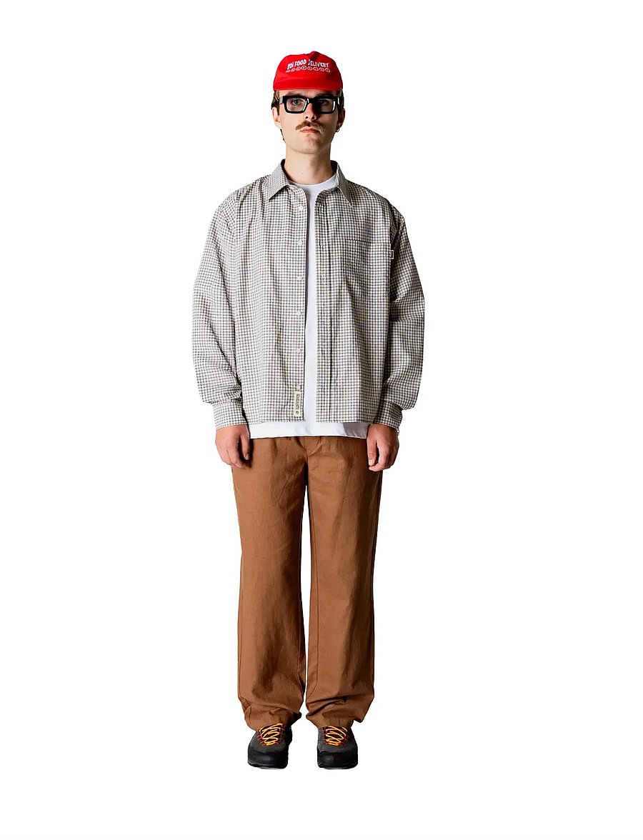 Woodbird - WBEik Linen Pant - linased püksid - brown - 0