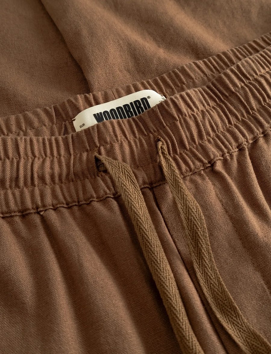 Woodbird - WBEik Linen Pant - linased püksid - brown - 5