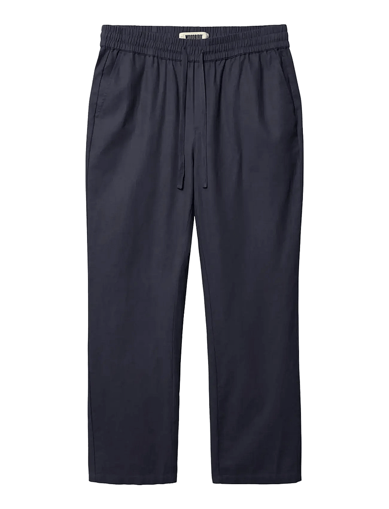 Woodbird - WBEik Linen Pant - leinenhosen - navy - 0