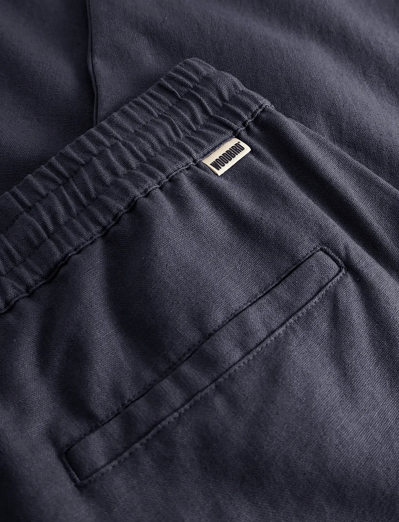 Woodbird - WBEik Linen Pant - leinenhosen - navy - 3