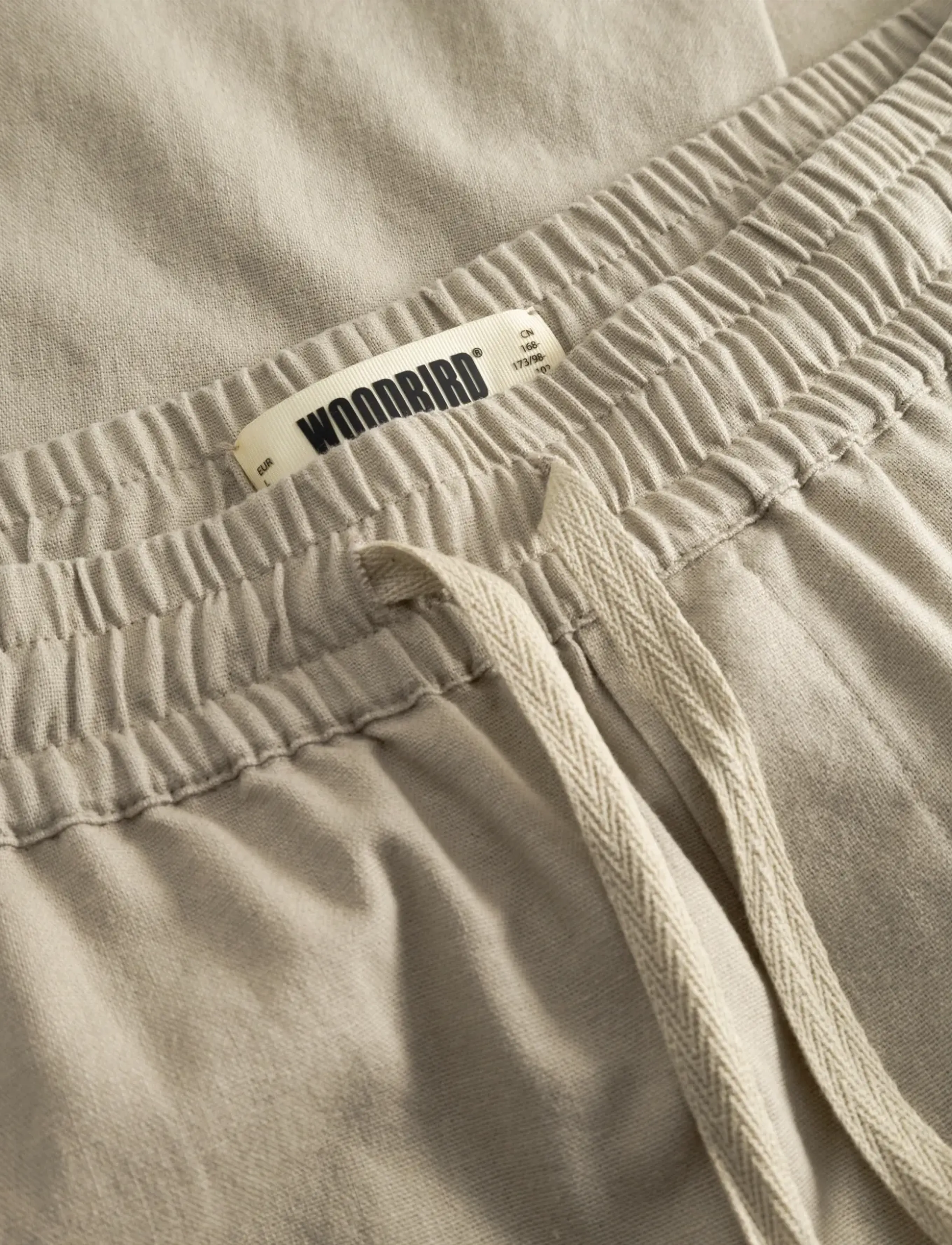 Woodbird - WBEik Linen Pant - linased püksid - stone - 5