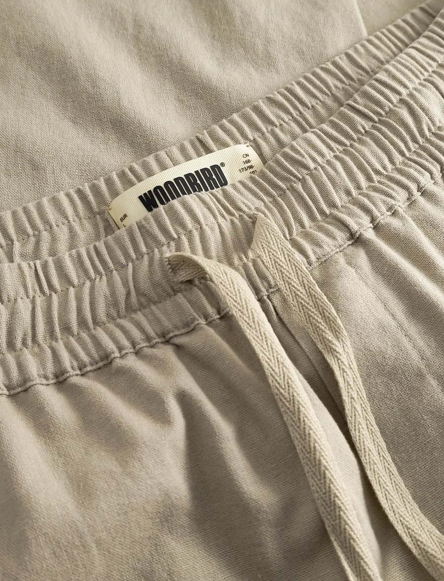 Woodbird - WBEik Linen Pant - linen trousers - stone - 5