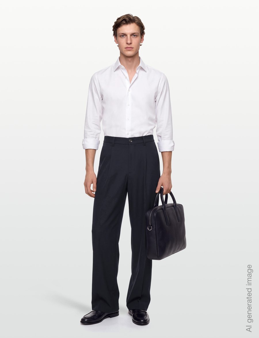 Woodbird - WBRick Nickle Pant - casual trousers - dark navy - 0