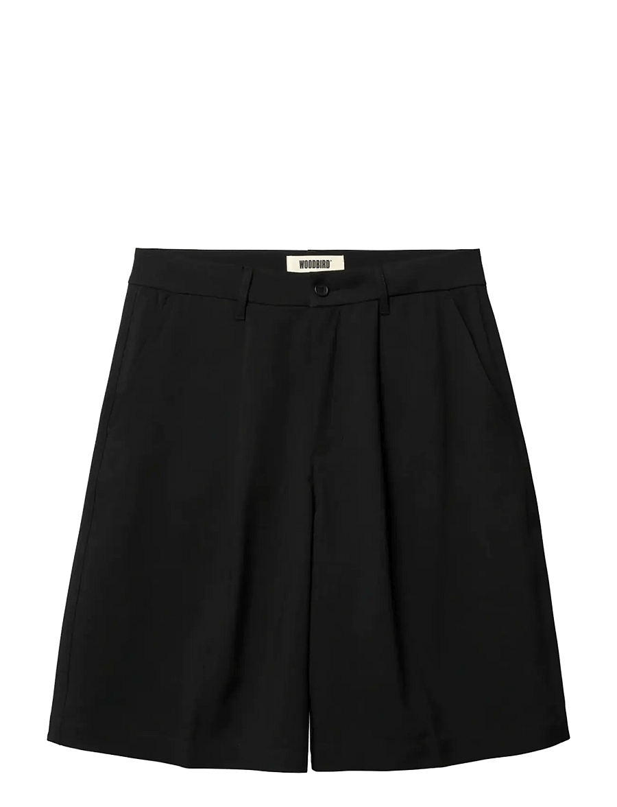 Woodbird - WBBin Guan Shorts - chinos shorts - black - 1