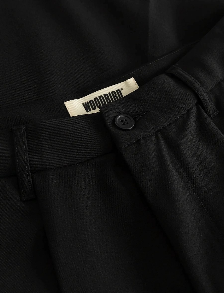 Woodbird - WBBin Guan Shorts - chinos shorts - black - 5