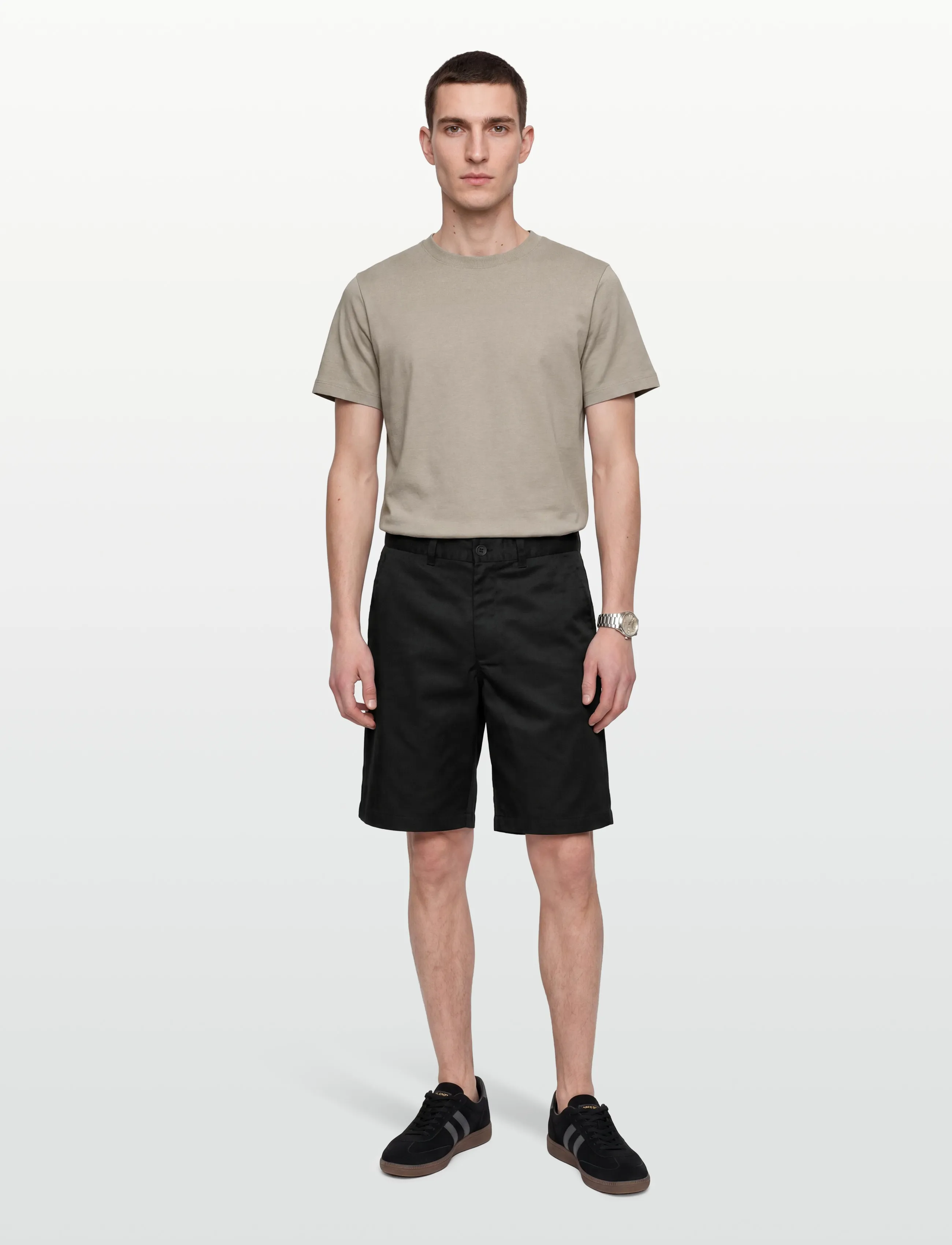 Woodbird Wbrami Chino Shorts, 32, Schwarz - Chinos Männerswear
