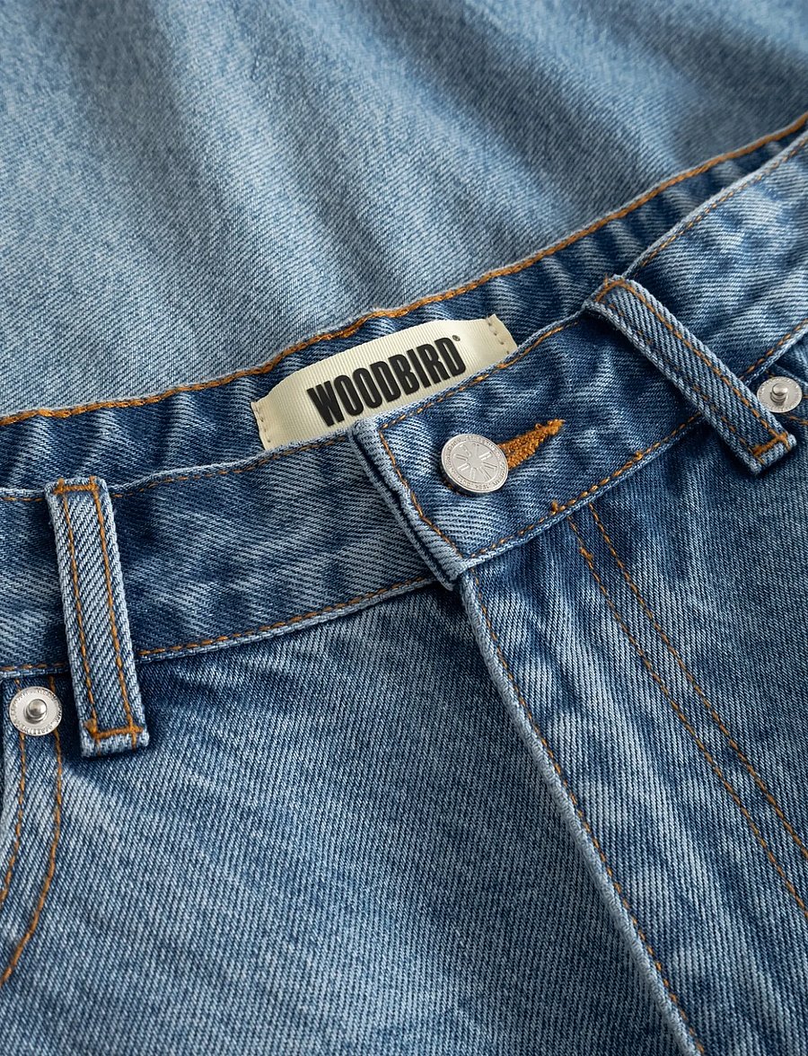 Woodbird - WBRami Orig Shorts - jeansshorts - blue washed - 5