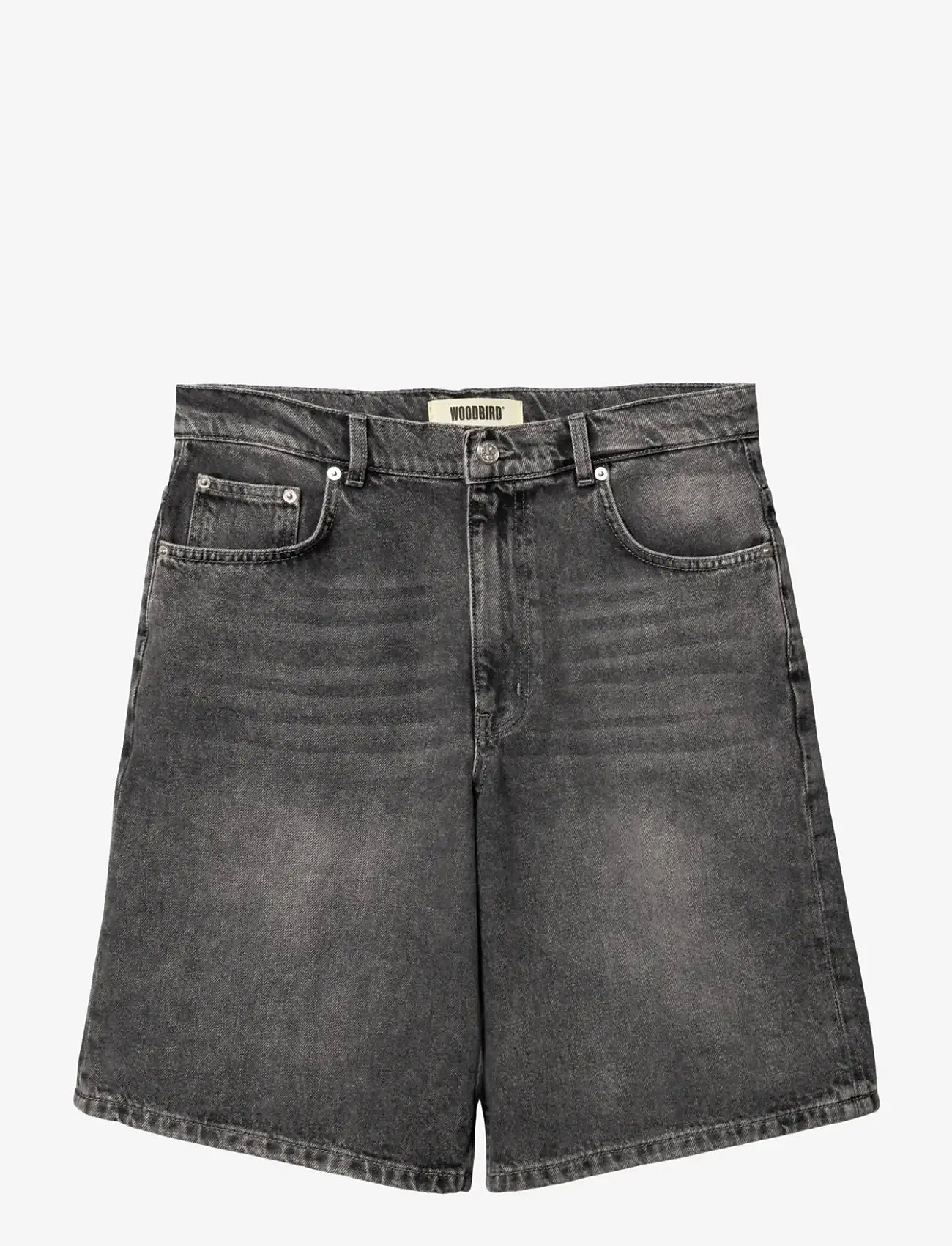 Woodbird - WBRami Grey Shorts - jorts - washed grey - 0