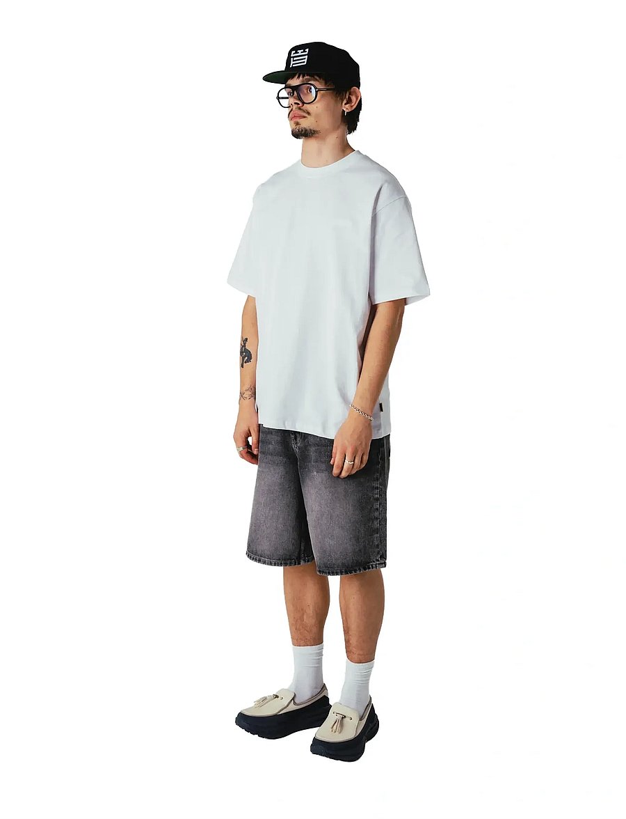 Woodbird - WBRami Grey Shorts - jorts - washed grey - 3