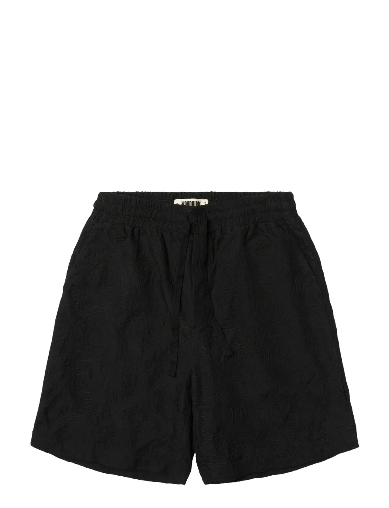 Woodbird WBBommy Embroidery Shorts - Tøj - BLACK / black