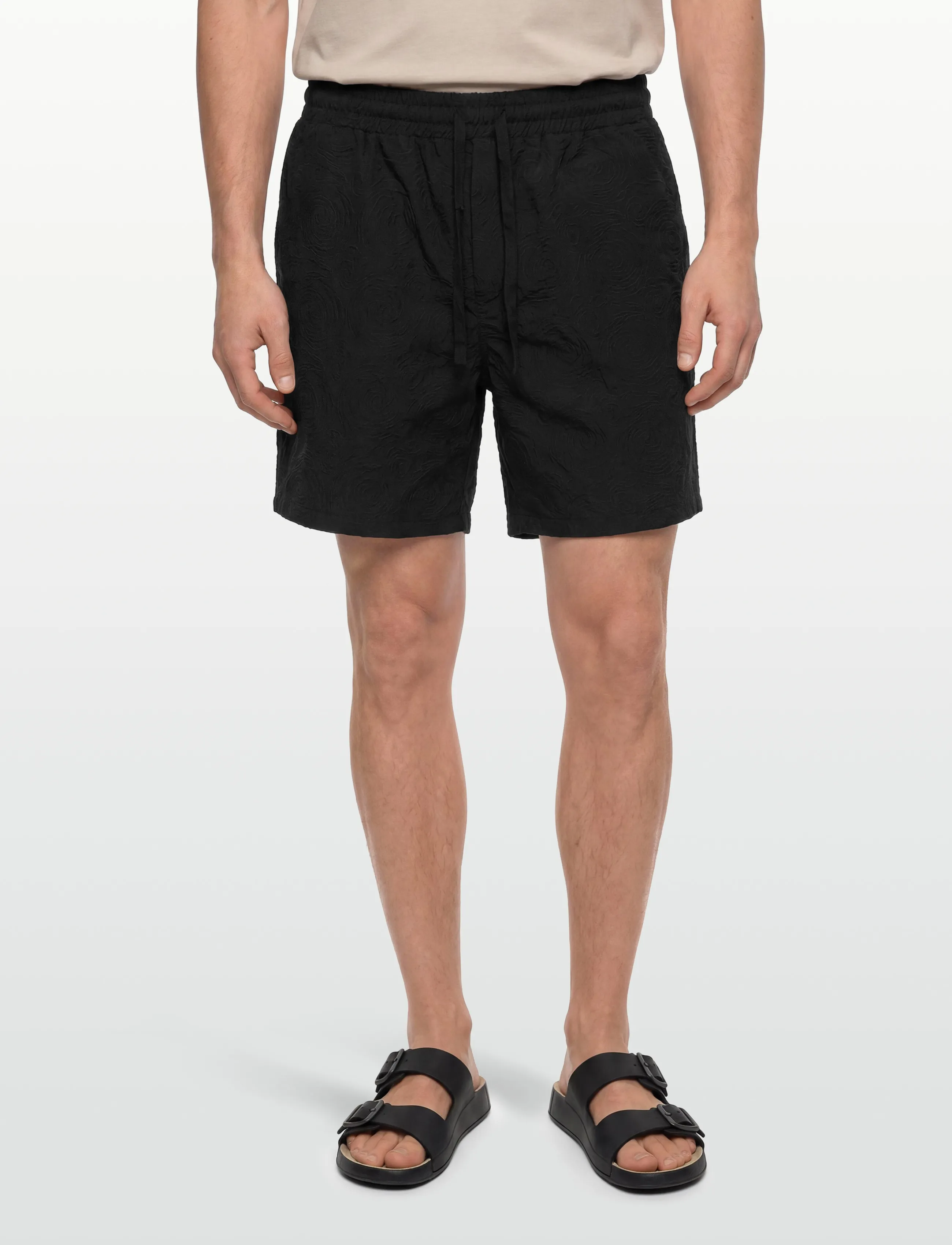 Woodbird - WBBommy Embroidery Shorts - lühikesed vabaajapüksid - black - 3