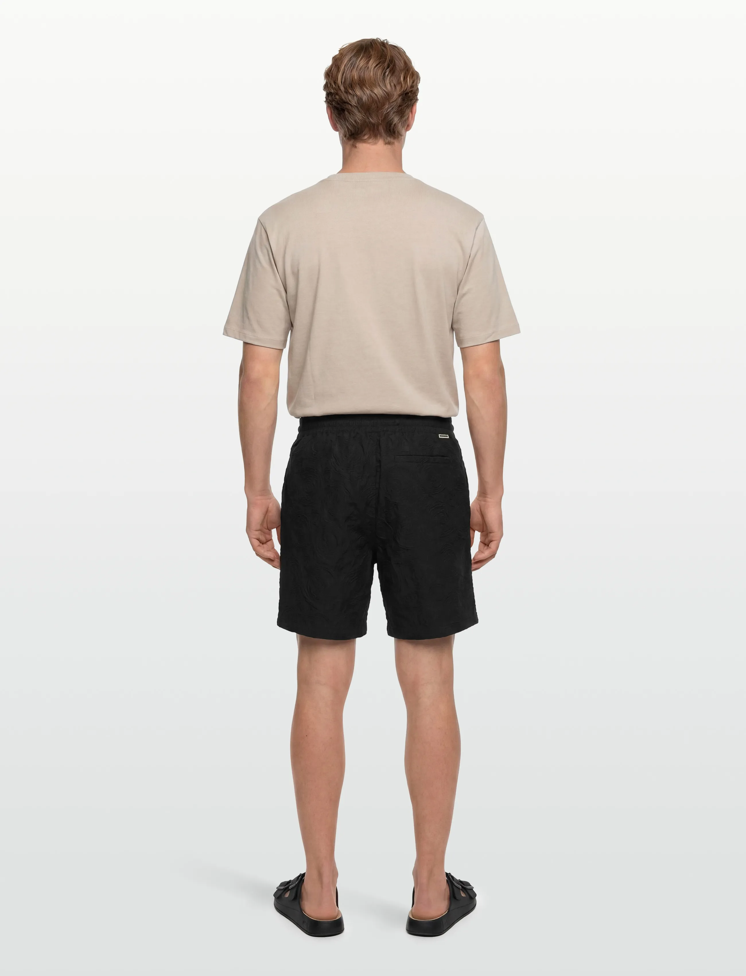 Woodbird - WBBommy Embroidery Shorts - lühikesed vabaajapüksid - black - 4
