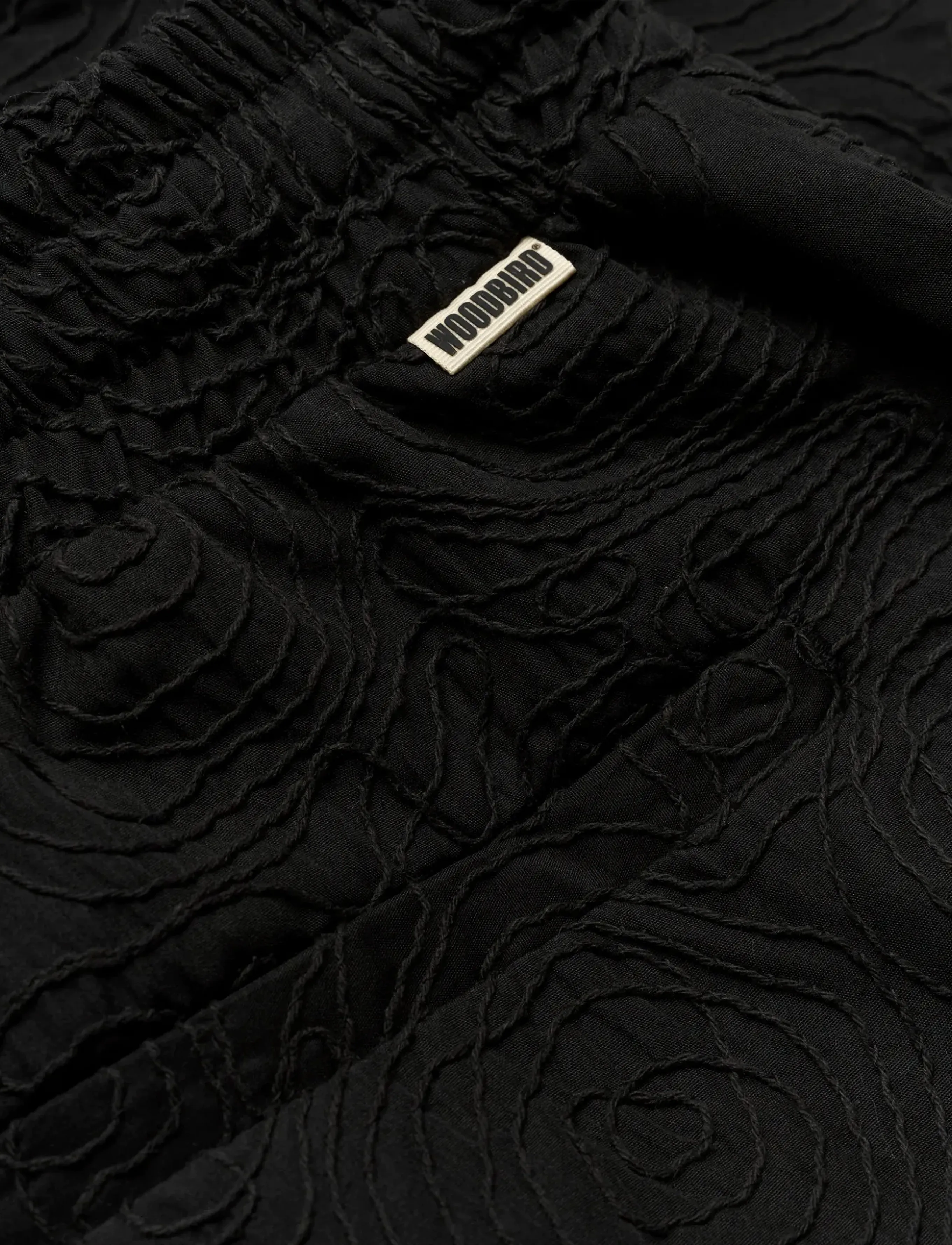 Woodbird - WBBommy Embroidery Shorts - lühikesed vabaajapüksid - black - 3