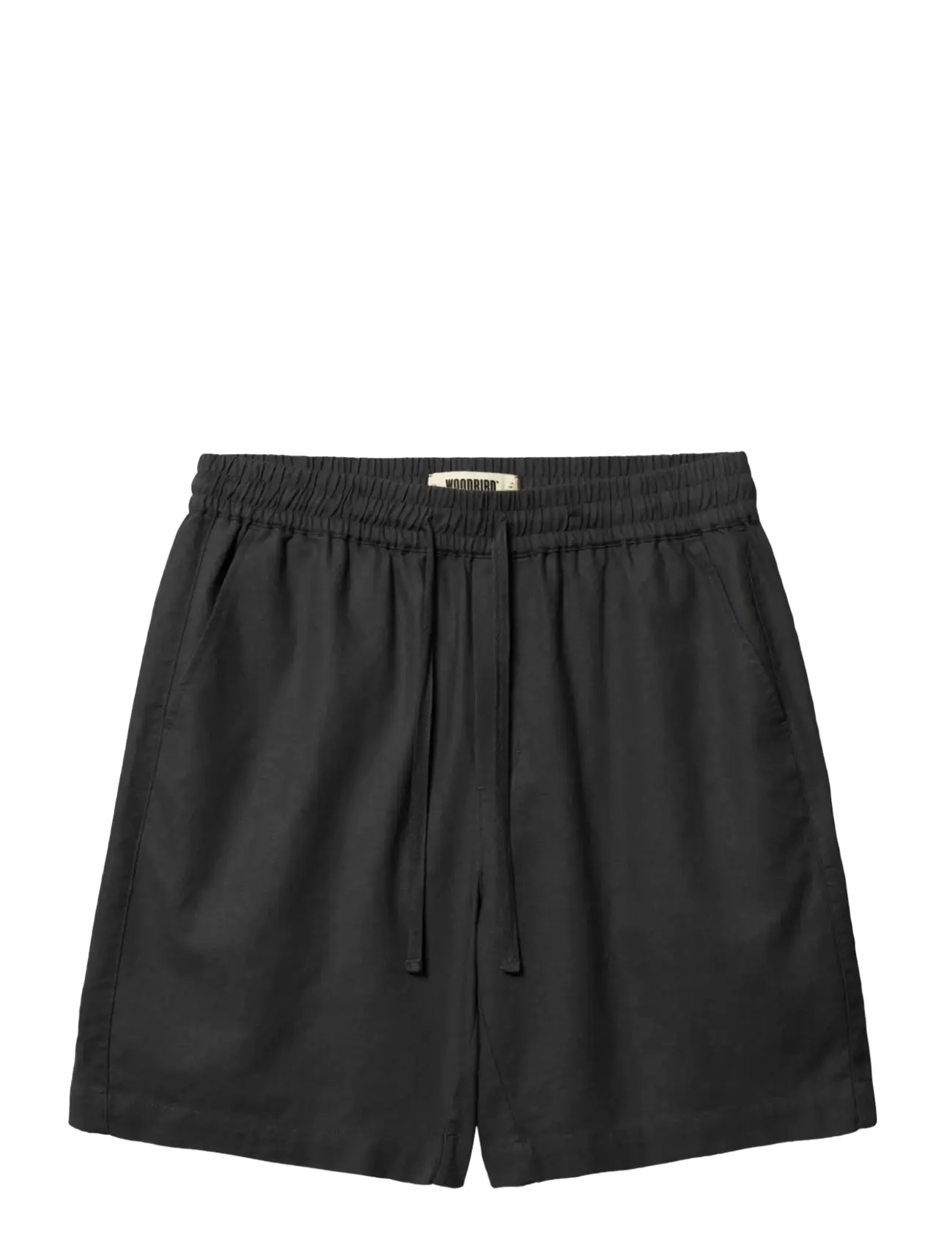 Woodbird WBBommy Linen Shorts - Tøj - BLACK / black