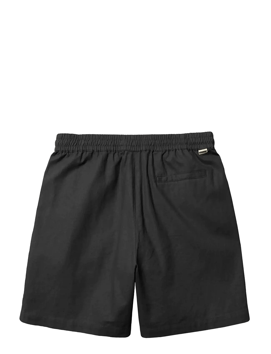 Woodbird - WBBommy Linen Shorts - casual shorts - black - 2
