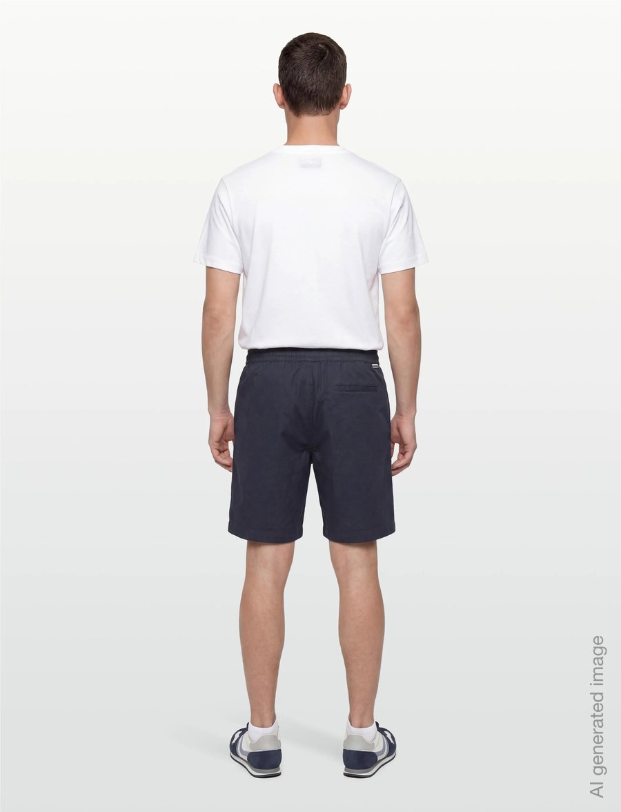 Woodbird - WBBommy Linen Shorts - casual shorts - navy - 4