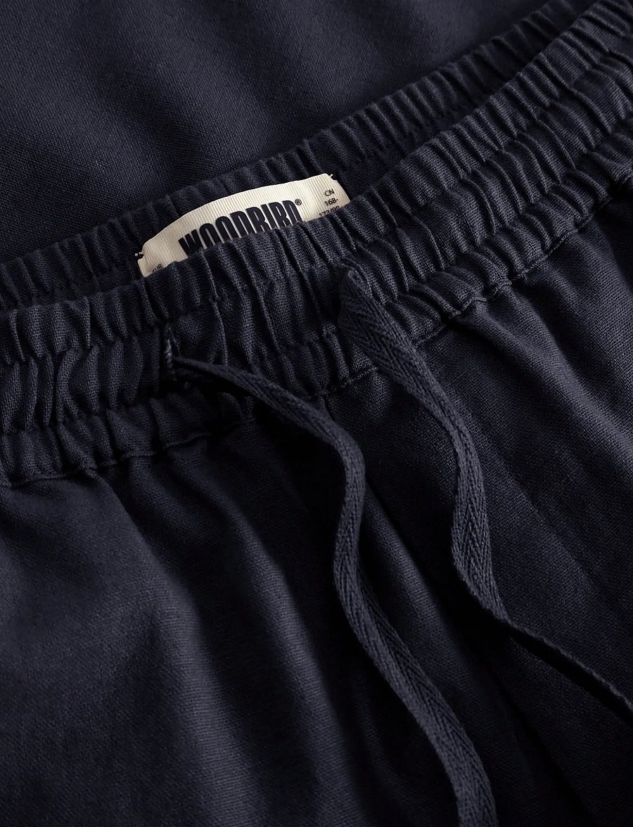 Woodbird - WBBommy Linen Shorts - casual shorts - navy - 5