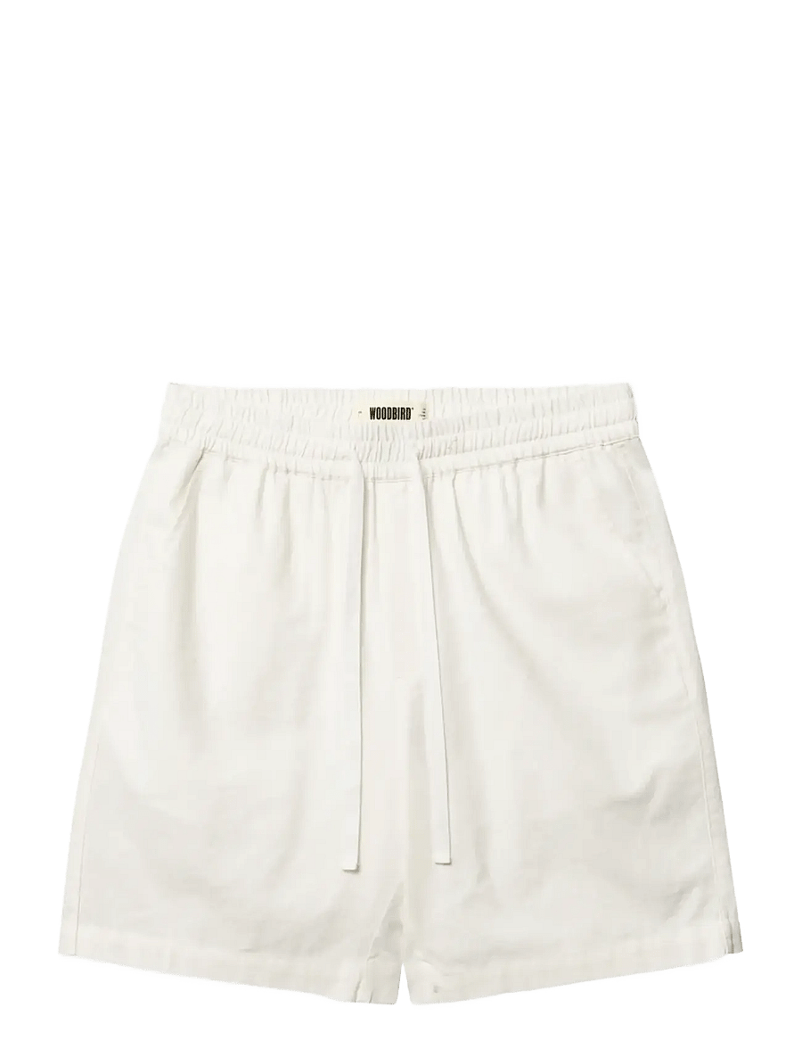 Woodbird - WBBommy Linen Shorts - casual shorts - off white - 1