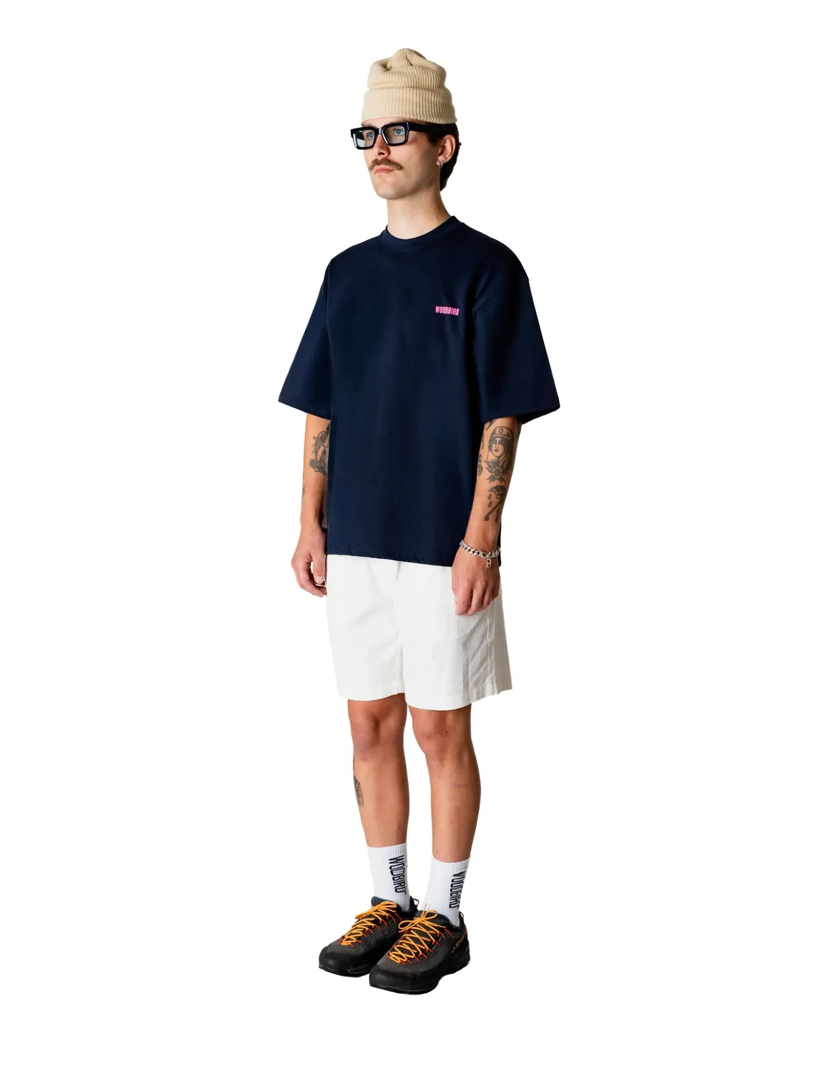 Woodbird - WBBommy Linen Shorts - casual shorts - off white - 3