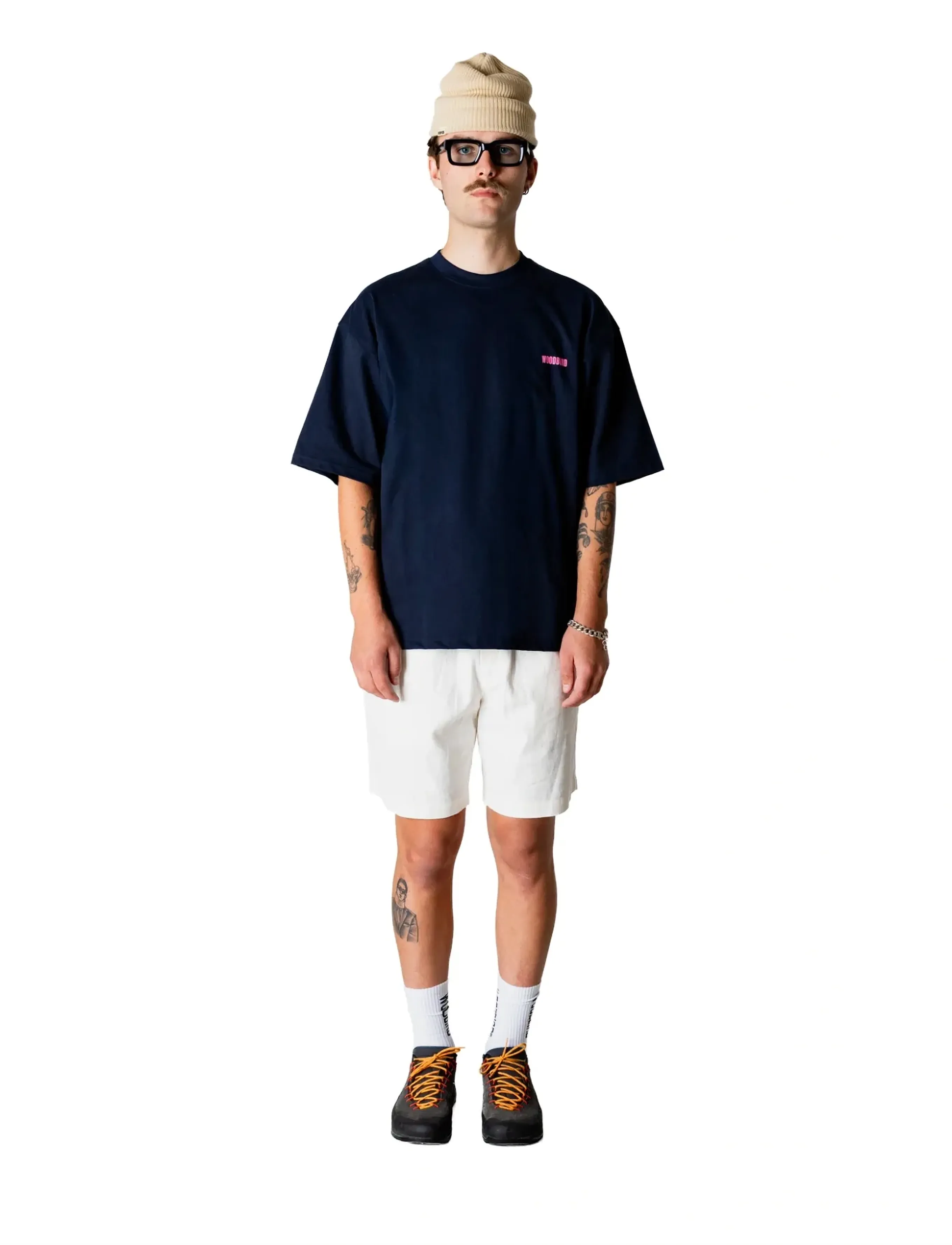 Woodbird - WBBommy Linen Shorts - casual shorts - off white - 4